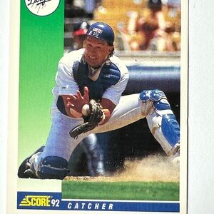Gary Carter, Catcher LA Dodgers Score 1992 Baseball Trading Card. No. 489